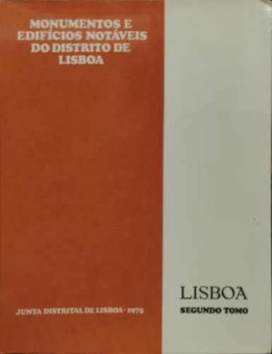 Portada del libro de MONUMENTOS E EDIFÍCIOS NOTÁVEIS DO DISTRITO DE LISBOA. SEGUNDO TOMO