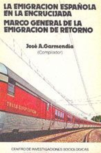Portada del libro de La emigración española en la encrucijada
