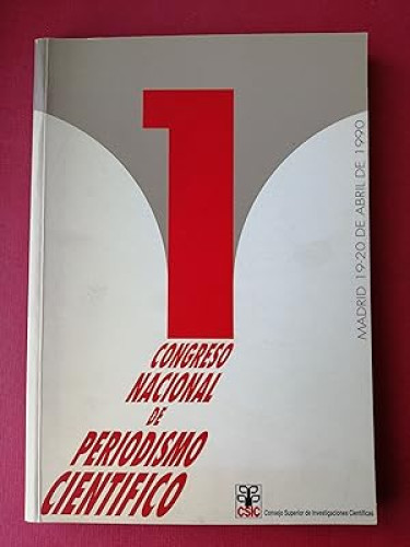 Portada del libro de Primer Congreso Nacional de Periodismo Científico