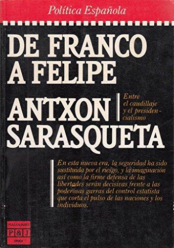 Portada del libro de De Franco a Felipe