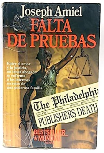Portada del libro de Falta de pruebas