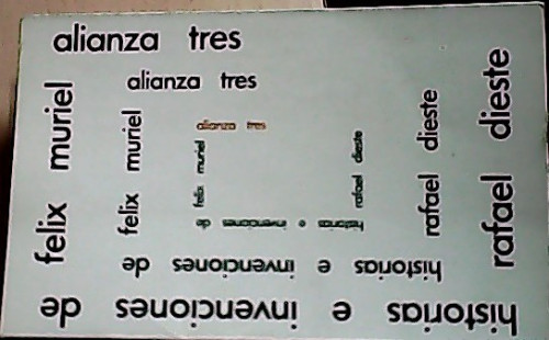 Portada del libro de Historias e invenciones de felix muriel