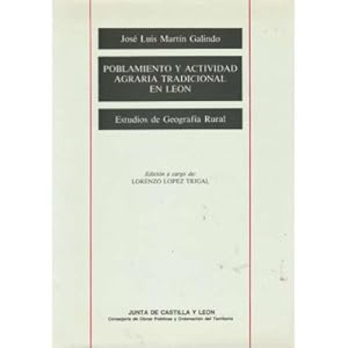 Portada del libro de Poblamiento y actividad agraria tradicional en León