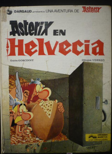 Portada del libro de ASTERIX.EN HELVECIA. EDICIONES JUNIOR. 1978