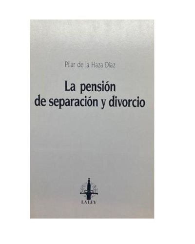 Portada del libro de La pensión de separación y divorcio