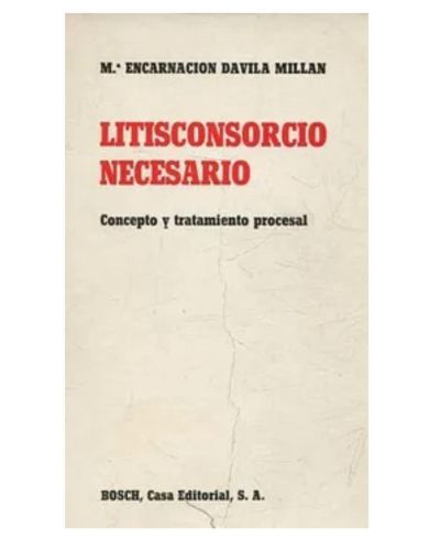 Portada del libro de Litisconsorcio necesario. Concepto y tratamiento procesal