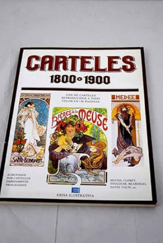 Portada del libro de Carteles 1800-1900