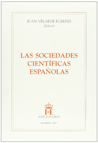 Portada del libro de Las sociedades cientificas españolas