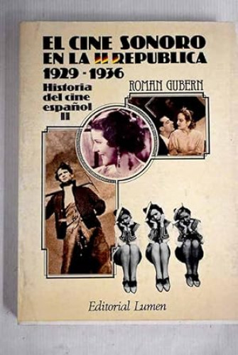 Portada del libro de El Cine Sonoro en la II República (1929-1936) 
