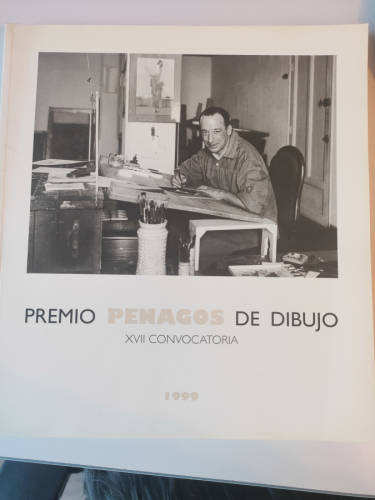 Portada del libro Premio Penagos de dibujo: XVII convocatoria- Hoja de agradecimiento José Luis García Berlnaga