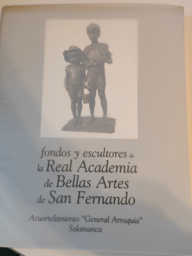 Portada del libro de 1997 - FONDOS Y ESCULTORES DE LA REAL ACADEMIA DE BELLAS ARTES DE SAN FERNANDO
