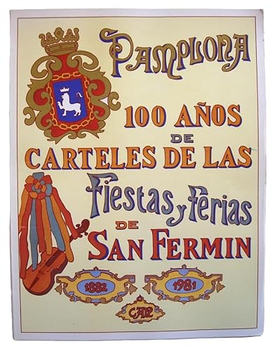 Portada del libro de Cien años de carteles de Pamplona