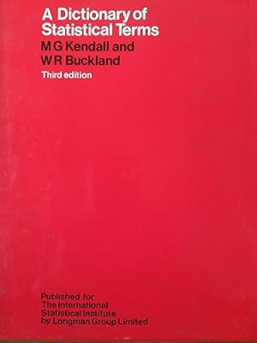 Portada del libro de A Dictionary of Statistical Terms