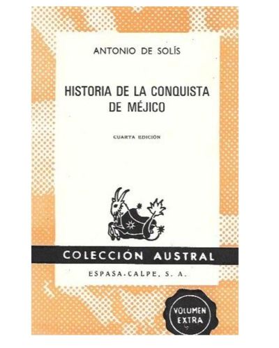 Portada del libro de HISTORIA DE LA CONQUISTA DE MEJICO