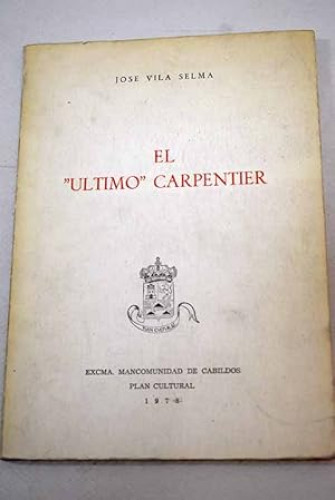 Portada del libro de El último Carpentier