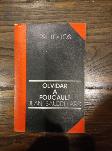 Portada del libro de OLVIDAR A FOUCAULT