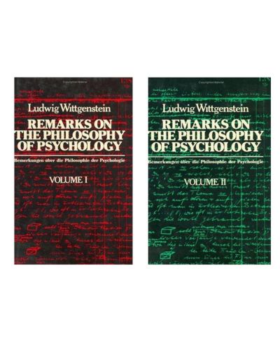 Portada del libro de Remarks on the Philosophy of Psychology: volúmenes I y II