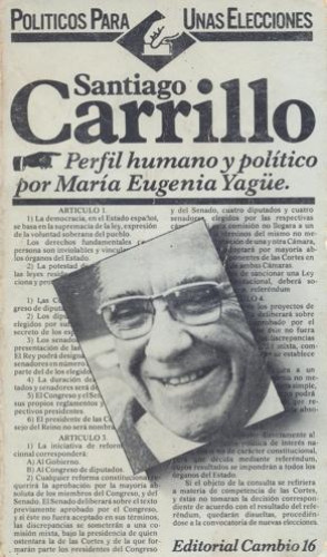 Portada del libro de Santiago Carrillo