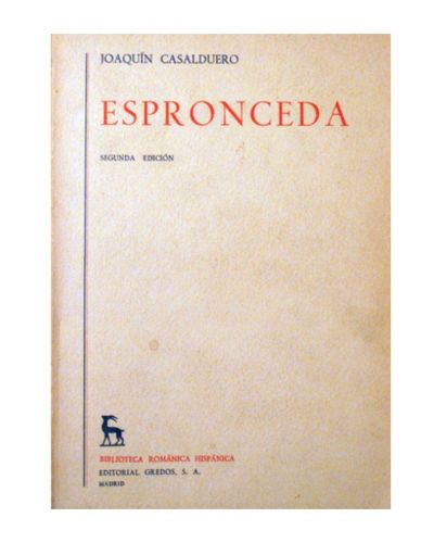 Portada del libro de ESPRONCEDA 
