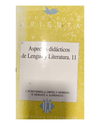 Portada del libro de Aspectos didácticos de lengua y literatura, 11