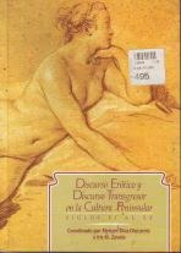 Portada del libro de Discurso erótico y transgresor en la cultura peninsular
