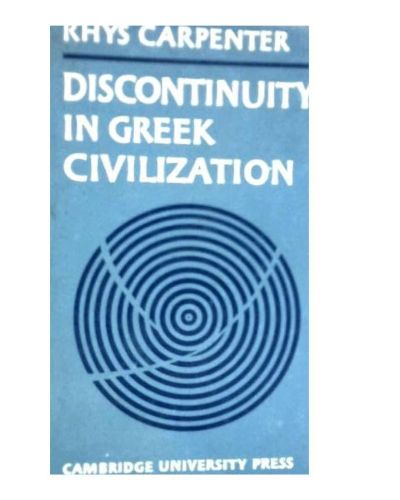 Portada del libro de Discontinuity in greek civilization