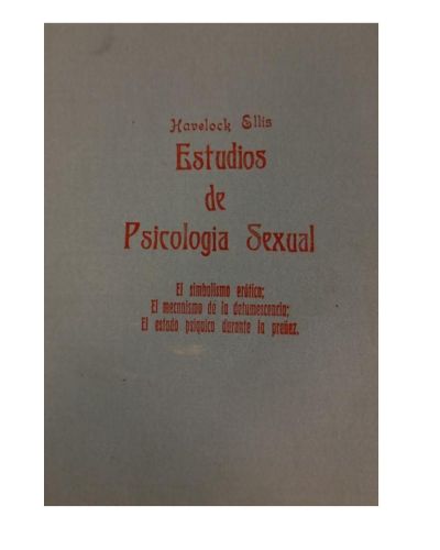 Portada del libro de Estudios de psicología sexual. EL SIBOLISMO ERÓTICO