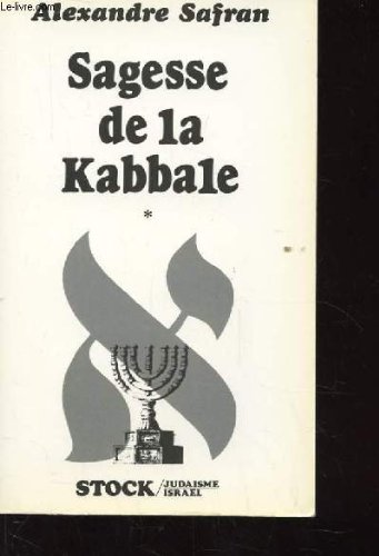 Portada del libro de Sagesse de la Kabbale