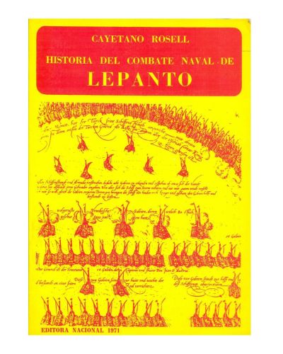 Portada del libro de HISTORIA DEL COMBATE NAVAL DE LEPANTO