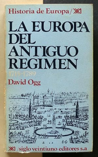 Portada del libro de La Europa del antiguo régimen 1715-178