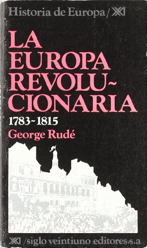 Portada del libro de La Europa revolucionaria. 1783-1815