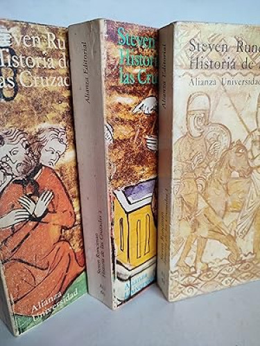 Portada del libro de Historia de las cruzadas volúmenes 1-3