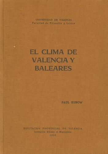 Portada del libro de El clima de Valencia y Baleares