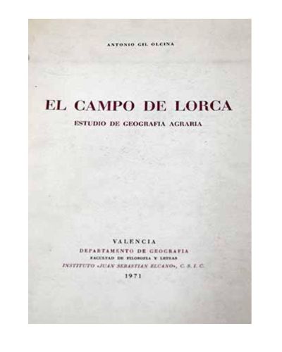 Portada del libro de El campo de Lorca