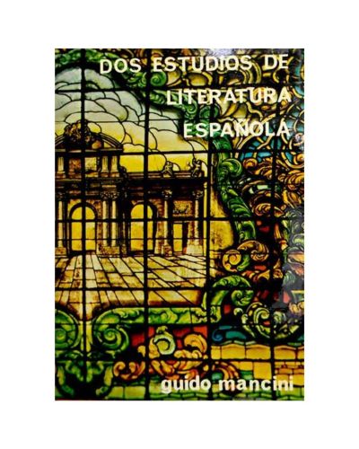 Portada del libro de Dos estudios de literatura española
