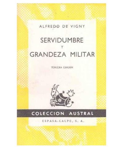 Portada del libro de Servidumbre y grandeza militar