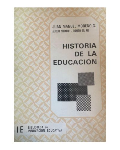 Portada del libro de Historia de la educación