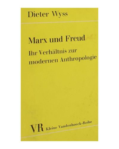 Portada del libro de Marx und Freud: Ihr Verhältnis zur modernen Antropologie