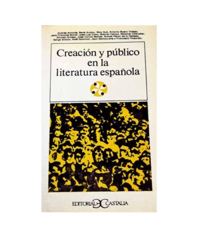 Portada del libro de Creación y público en la literatura española