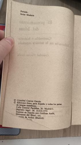 Portada del libro de EL PENSAMIENTO DEL ISLAM