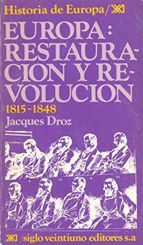 Europa, restauración y revolución. 1815-1848