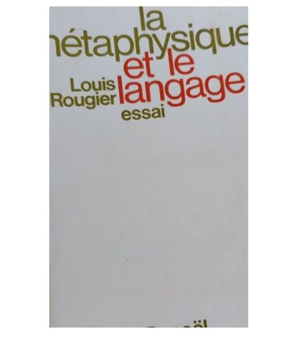 Portada del libro de La métaphysique et le langage