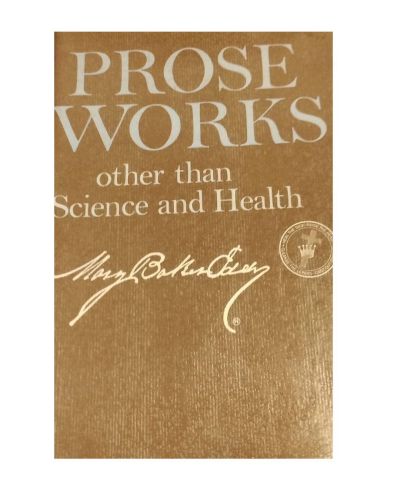 Portada del libro de PROSE WORKS OTHER THAN SCIENCE AND HEALTH