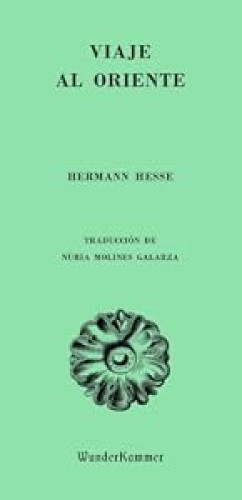 Portada del libro de Viaje al Oriente
