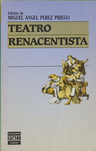 Portada del libro de Teatro Renacentista