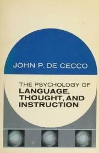 Portada del libro de The psychology of language, thought, and instruction