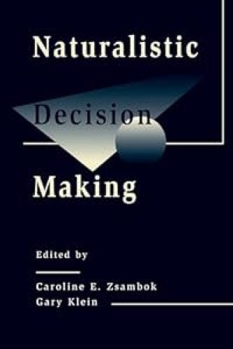 Portada del libro de Naturalistic Decision Making. Expertise-Research and Applications