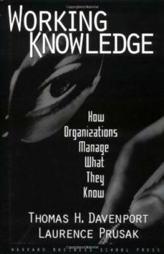 Portada del libro de Working Knowledge: How Organizations manage what they know