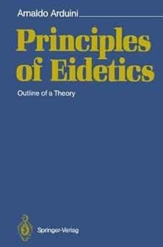 Portada del libro de Principles of Eidetics: Outline of a Theory