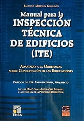 Portada del libro de Manual para la inspección técnica de edificios (ITE)